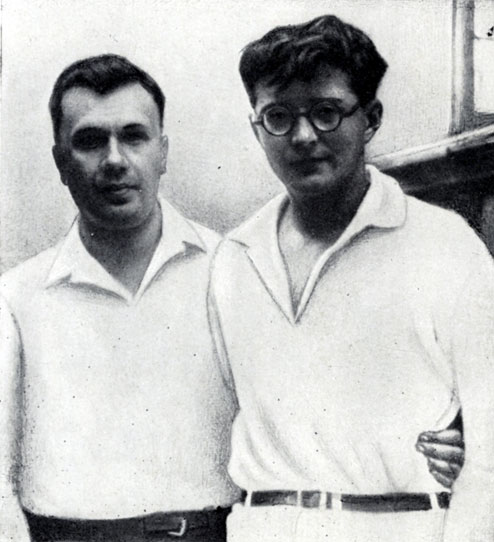 Д. Д. Шостакович и И. И. Соллертинский. 1935 г