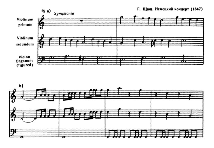 Г. Щюц. Немецкий концерт (1647)