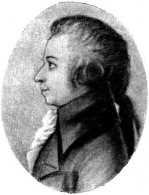 В. Моцарт. 1789 г. Портрет работы худ. Д. Шток
